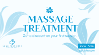 Massage Therapy Service Facebook Event Cover Design