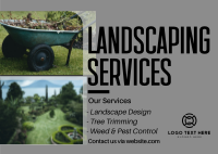 Landscaping Services Postcard Image Preview