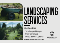 Landscaping Services Postcard Image Preview