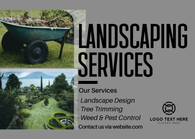 Landscaping Services Postcard Image Preview