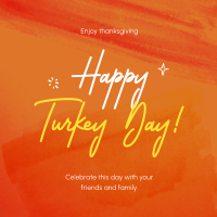 Paint Texture Thanksgiving Instagram Post Design