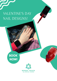 Red Valentine's Nails  Flyer Image Preview