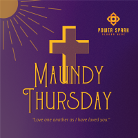 Holy Week Maundy Thursday Instagram post Image Preview