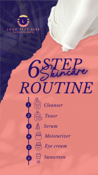 6-Step Skincare Routine Instagram reel Image Preview