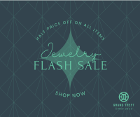 Elegant Jewelry Flash Sale Facebook Post Design