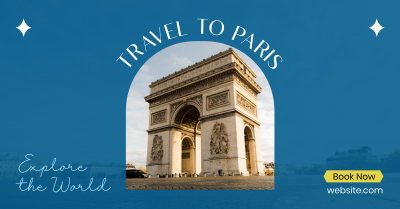 Travel to Paris Facebook ad Image Preview