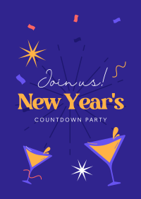 New Year Countdown Poster Image Preview