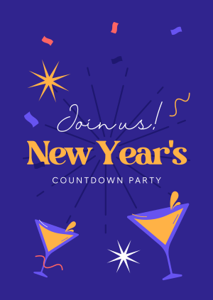New Year Countdown Poster Image Preview