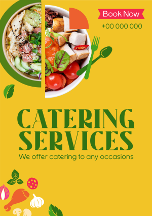 Food Bowls Catering Flyer Image Preview