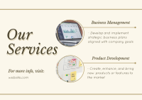 Services for Business Postcard Image Preview