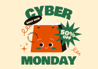 Cyber Monday Sale Postcard Design