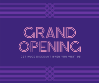 Minimalist Art Deco Grand Opening Facebook post Image Preview