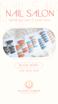 Simple Nail Salon Instagram story Image Preview