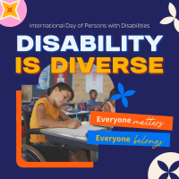 Disabled People Matters Instagram Post Design