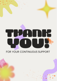 Quirky Thank You Poster Image Preview