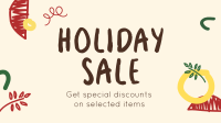 Holiday Sale Facebook Event Cover Design