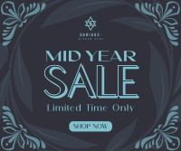 Mid-Year Sale Floral Facebook post Image Preview