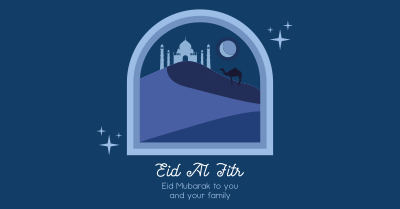 Eid Al Fitr Desert Facebook ad Image Preview