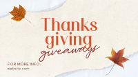 Ripped Thanksgiving Gifts Facebook Event Cover Design