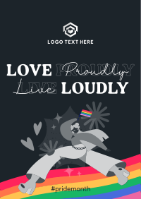 Lively Pride Month Flyer Design