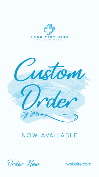 Brush Custom Order Instagram Story Design