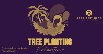 Minimalist Planting Volunteer Facebook ad Image Preview
