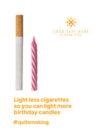 Less Cigarettes Flyer Image Preview