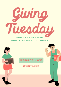 Give Love Tuesday Poster Design