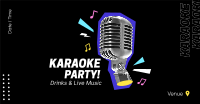 Karaoke Party Mic Facebook ad Image Preview