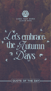 Trendy Autumn Greeting Instagram Reel Preview