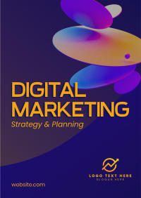 Digital Marketing Plan Poster Design