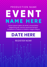 Tech Event Flyer Design