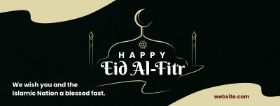 Eid Al-Fitr Strokes Facebook cover Image Preview