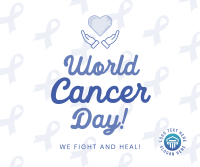 Worldwide Cancer Fight Facebook Post Design
