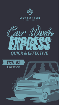 Vintage Auto Car Wash TikTok Video Design