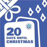 Christmas Countdown Diamonds Linkedin Post Design