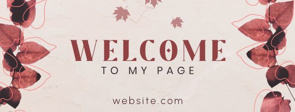 Scarlet Autumn Leaves Facebook Cover Design Image Preview