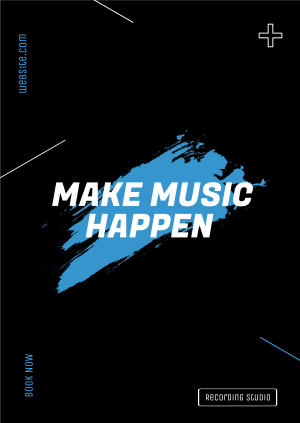Music Studio Brush Poster Image Preview