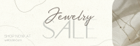 Clean Minimalist Jewelry Sale Twitter header (cover) Image Preview