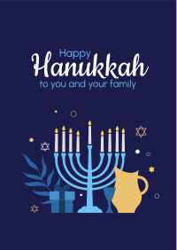 Magical Hanukkah Flyer Design