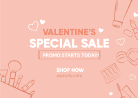 Valentine Sale Postcard Design