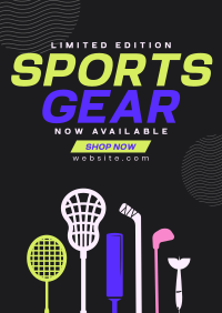Professional Sporting Goods For Sale Poster Design