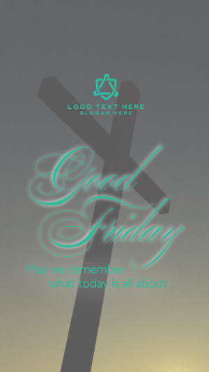 Good Friday Crucifix Greeting Facebook story Image Preview