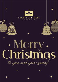 Christmas Family Greetings Flyer Design
