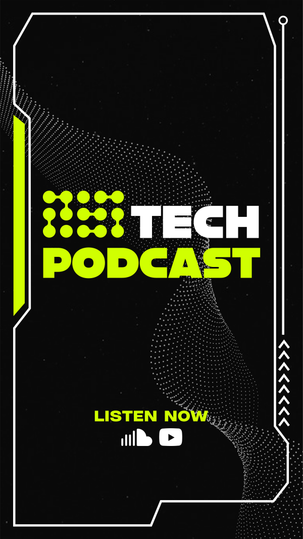 Technology Podcast Circles Facebook Story Design