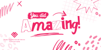 You did amazing! Twitter Post Design
