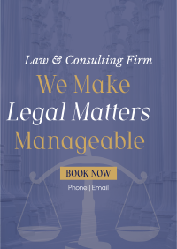 Making Legal Matters Manageable Flyer Design
