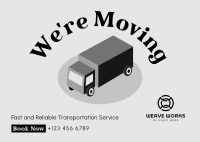 Truck Moving Services Postcard Image Preview