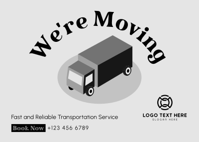 Truck Moving Services Postcard Image Preview