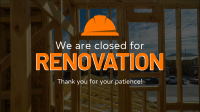 Closed for Renovation Animation Image Preview